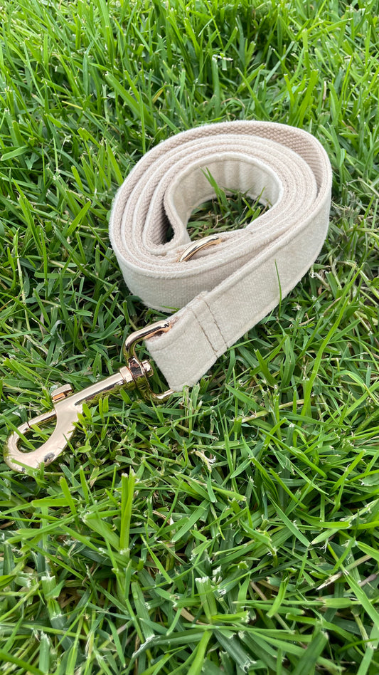 ‘Beige’ Velvet Dog Lead