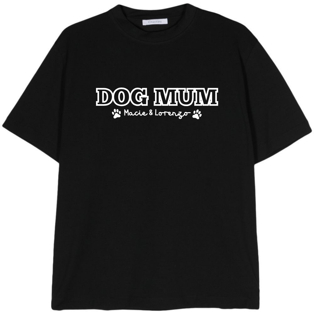 ‘Custom’ Dog Mum T-Shirt